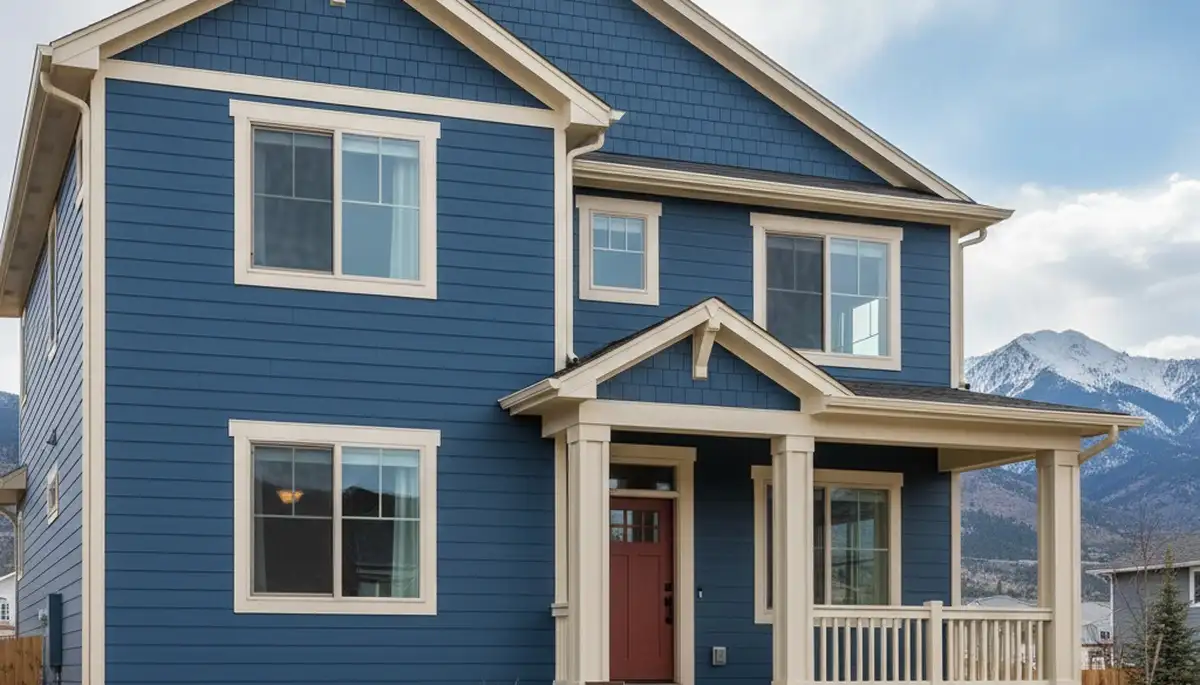 Freshly painted Fort Collins, CO home exterior with smooth, durable finish by local house painters
