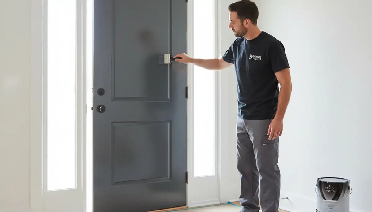 Professional door painting and refinishing in Fort Collins, CO enhancing curb appeal and weather protection