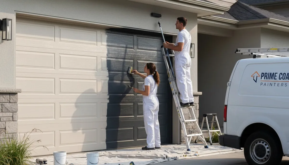 Professional garage door painting in Fort Collins CO for durable curb appeal and weather protection