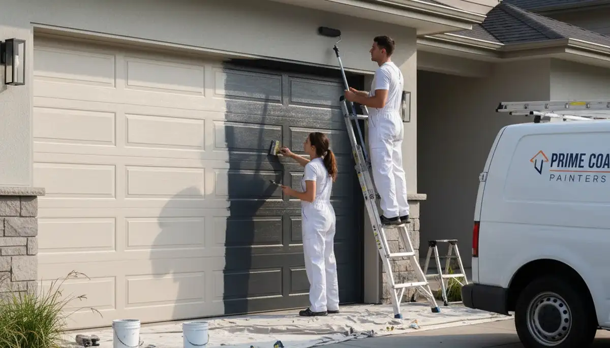 Professional garage door painting in Fort Collins CO for durable curb appeal and weather protection