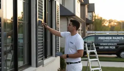 Professional shutter painting in Fort Collins CO enhancing curb appeal with durable exterior finishes