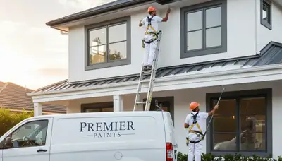 Professional trim and fascia painting on Fort Collins, CO home by expert house painters