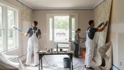 Professional wallpaper removal service in Fort Collins CO preparing walls for fresh paint